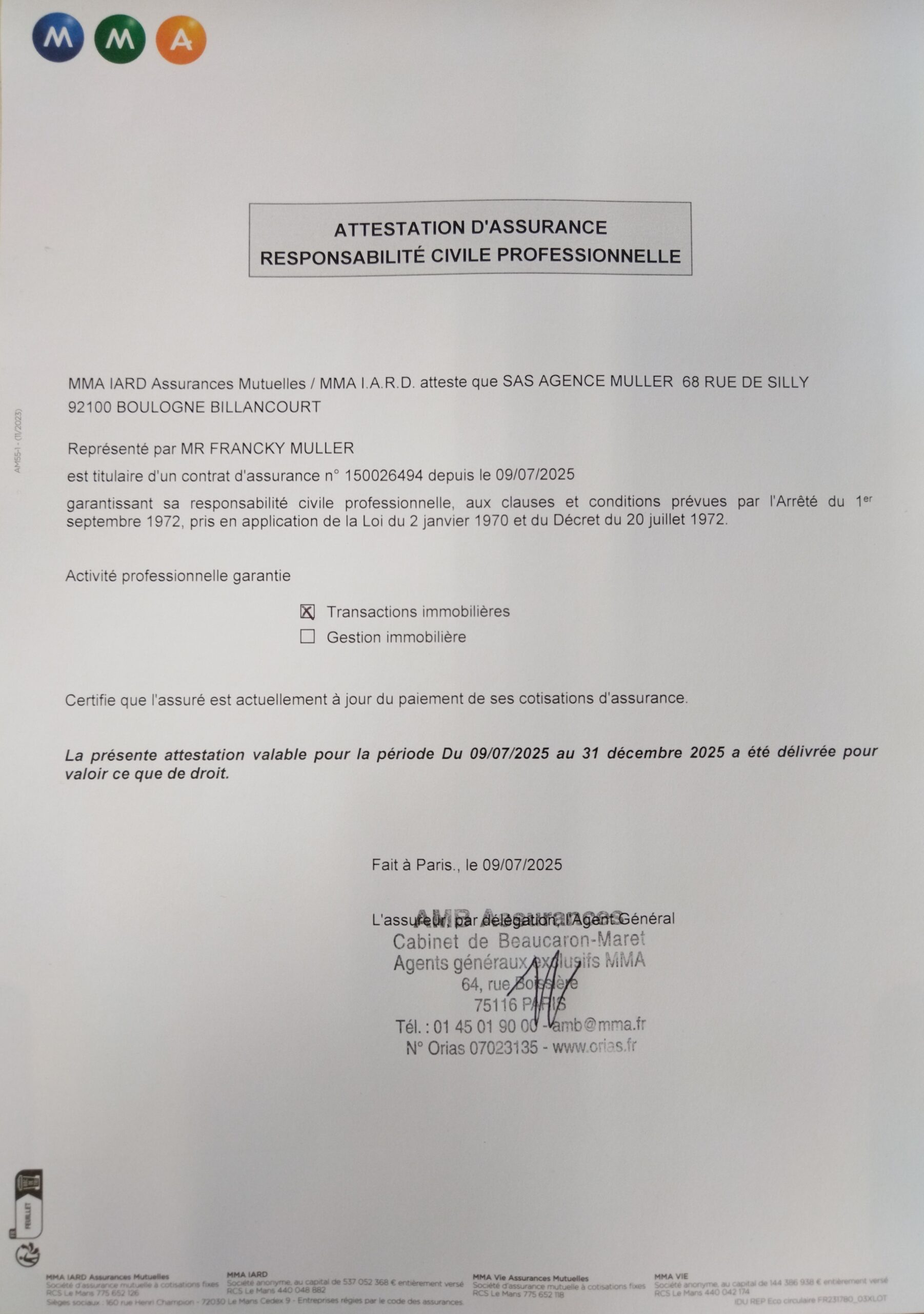 MMA AGENCE MÜLLER